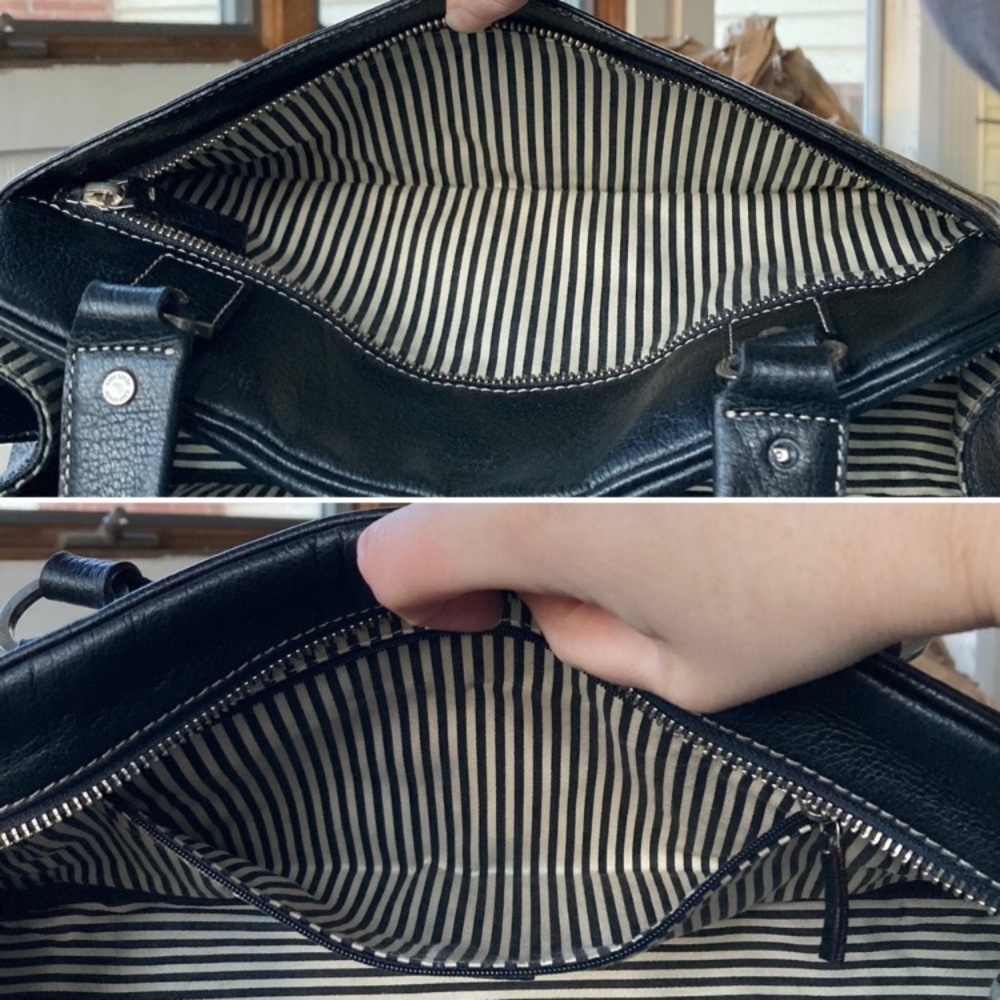 Kate Spade Vintage Large Baguette Bag Black Leather - Picture 16 of 16